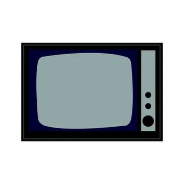 Old retro tv Stock Illustration