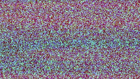 Old Retro TV - Static tv abstract noise caused by bad signal reception. Loop Stock Footage 278917951