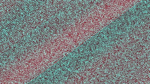 Old Retro TV - Static tv abstract noise caused by bad signal reception. Loop Stock Footage 280109685