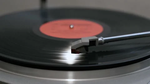 Old retro vinyl record. Stock Footage 149482635