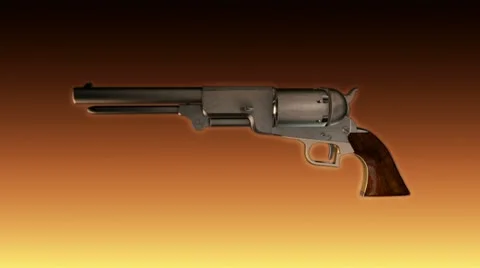 Old Revolver Background - Revolver 03 (HD) Stock Footage