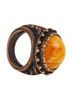 The Old Ring Retro Style on the white background Stock-Fotos