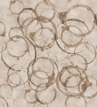 Old rings from mugs Ilustración de archivo