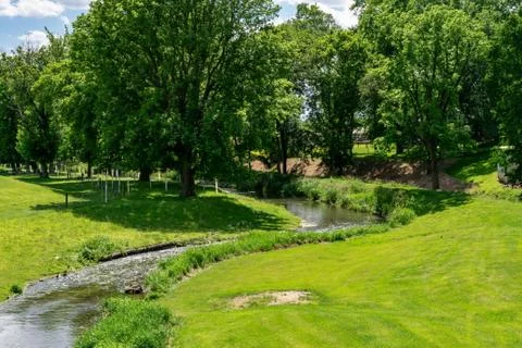 Old river mill Stock Photos