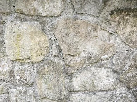Old river stone wall Foto stock