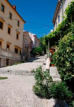 Old Road in Bakar Stock Photos