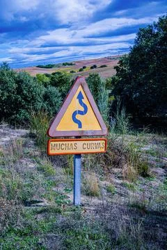 Old road sign in the mount Stock Photos