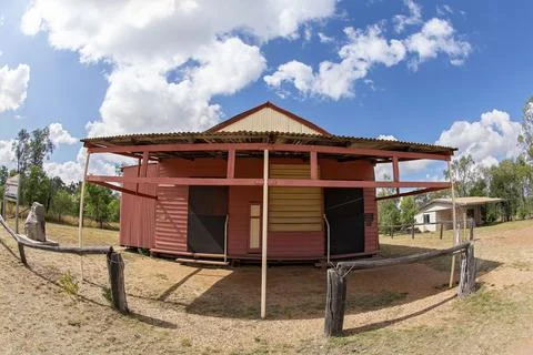 Old Roadside Store Fish Eye Lens Stock Photos