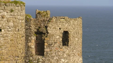 Old rock tower of a castle 스톡 동영상 87770873