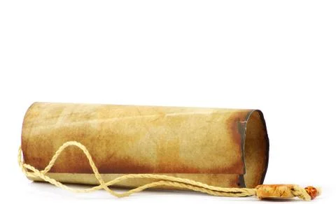 Old rolled paper Stock Photos