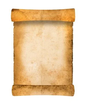 Old rolled parchment Stock Photos