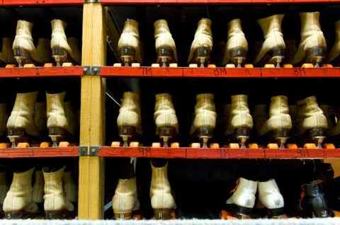 Old roller skates Stock Photos