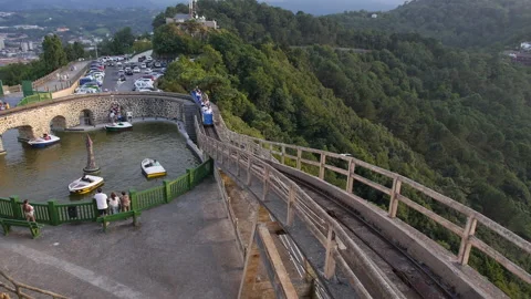 Old Rollercoaster Stock Footage 162486171