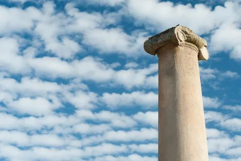 Old roman columns Stock Photos