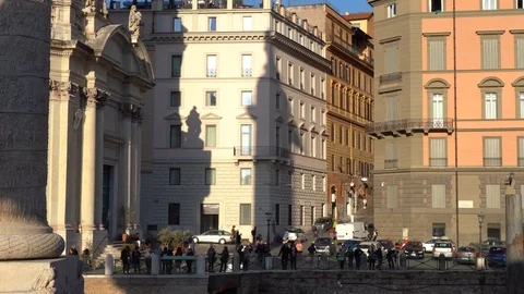 Old roman district Stock Footage 125438591