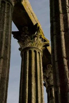 Old roman pillars Stock Photos