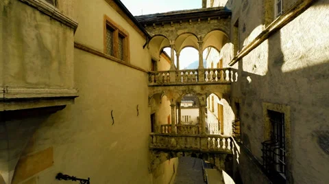 Old romantic building. nostalgic architecture Stock Footage 36966741