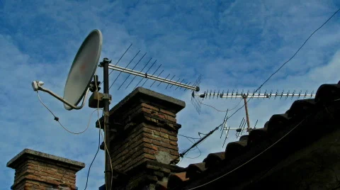 Old roof Stock Footage 877253