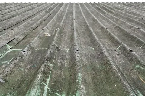 Old roofs with moss Stock Photos