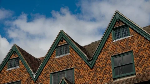 OLD ROOFS TIMELAPSE Stock Footage 93466294