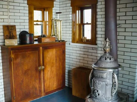 The old room in lighthouse Stock Photos
