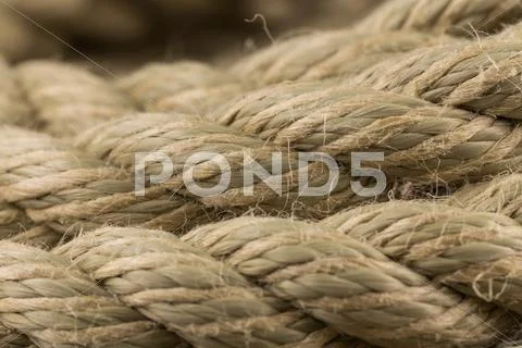 Old rope close up Stock Photos
