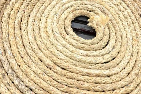 Old rope 库存照片