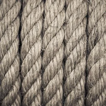 Old rope texture and background Stock Photos
