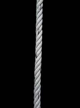 Old Ropes on a black background Stock Illustration