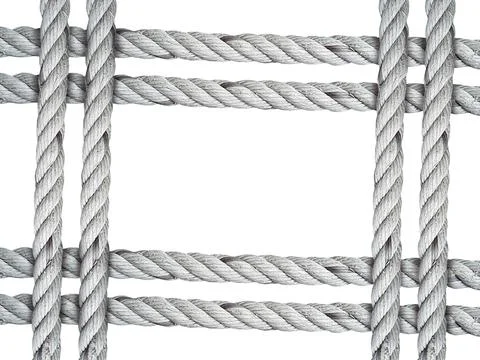 Old Ropes isolated on a white background 스톡 일러스트