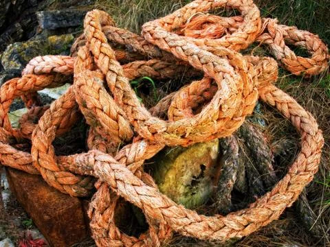 Old ropes Stock Photos