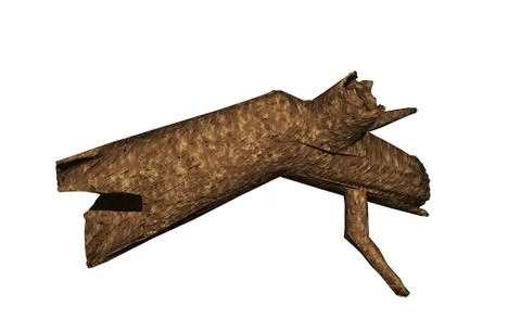 Old rotting tree stump in the forest Stockillustratie