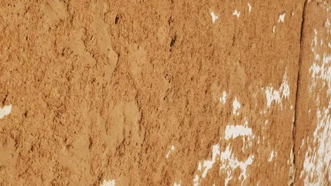 Old rough wall. Abstract background and texture, aged cement that is cracked Video stock 188553717