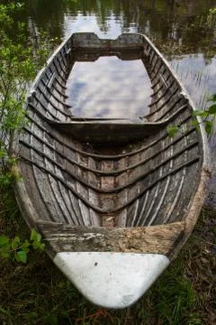 Old rowing boat Stock Photos