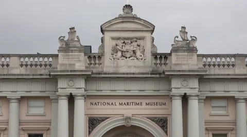 Old Royal Naval College in Greenwich Stock Footage