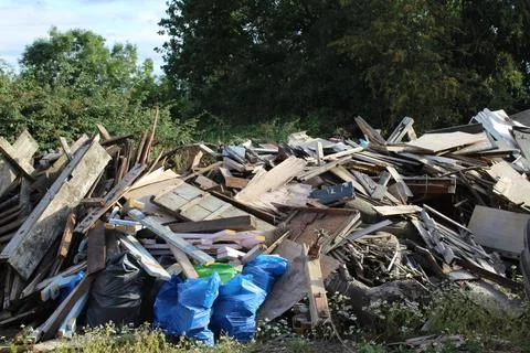Old rubble stacked Stock Photos