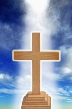 Old Rugged Cross. Stock Photos