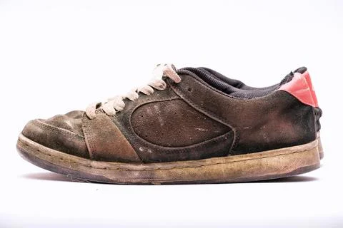 Old rugged shoe. Stock Photos