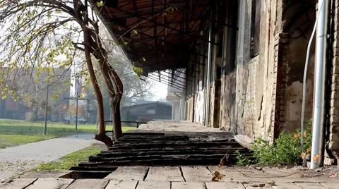 Old ruined building Stock Footage 38278334