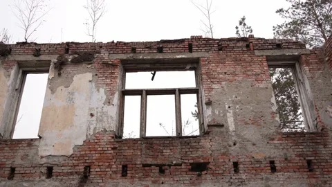 Old ruined building Stock Footage 174593336