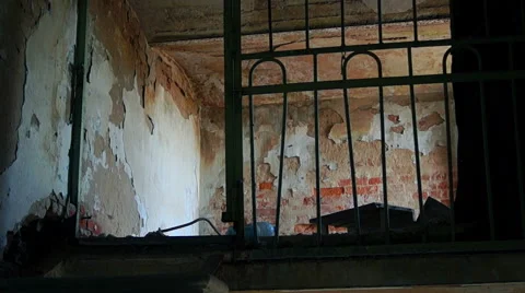 Old ruined staircase Stock-Footage 57325186