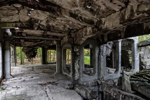 Old ruins interior Stock Photos