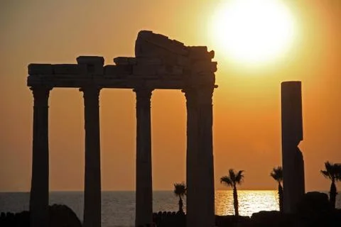 Old ruins in side Stock Photos