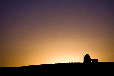 Old ruins in sunset Stock Photos