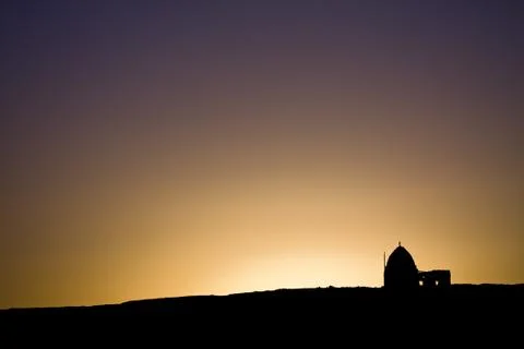 Old ruins in sunset Stock Photos