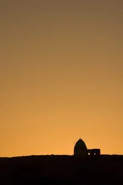 Old ruins in sunset Stock Photos