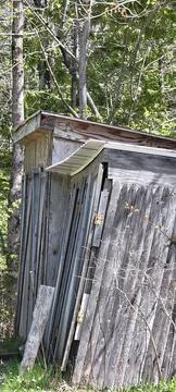 Old Run Down Maine Barn Stock Photos