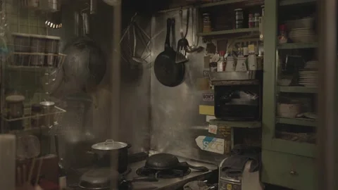 Old rundown kitchen Stock Footage 224128821