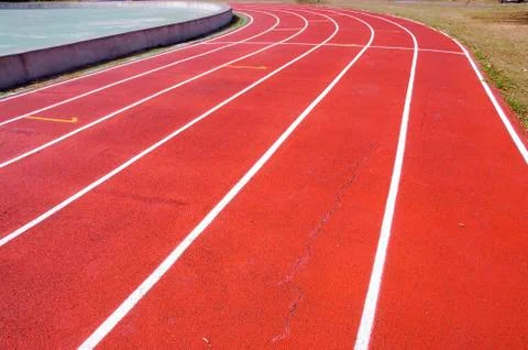 An old running track Stock Photos