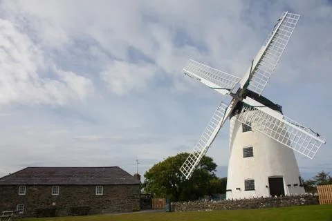 Old rural windmill Stock Photos